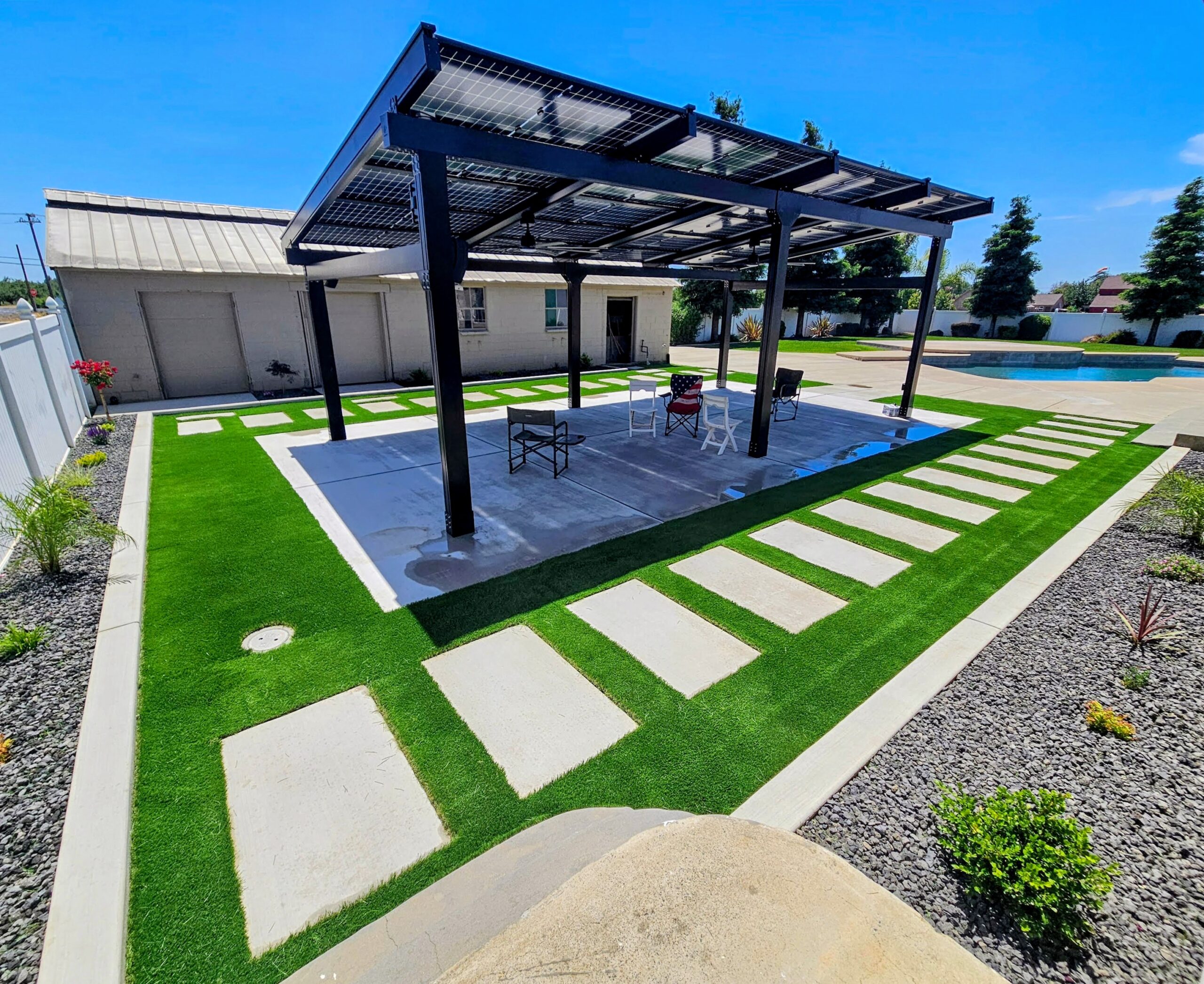 Super span Infinity Rack solar canopy